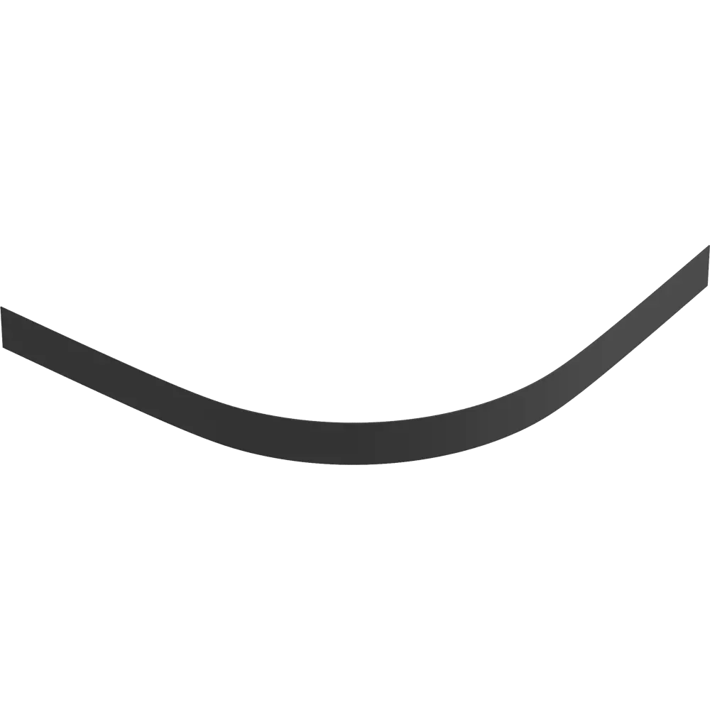 Панель душевого поддона Keram 1/4 круга ABS-пластик 90x90 см цвет черный