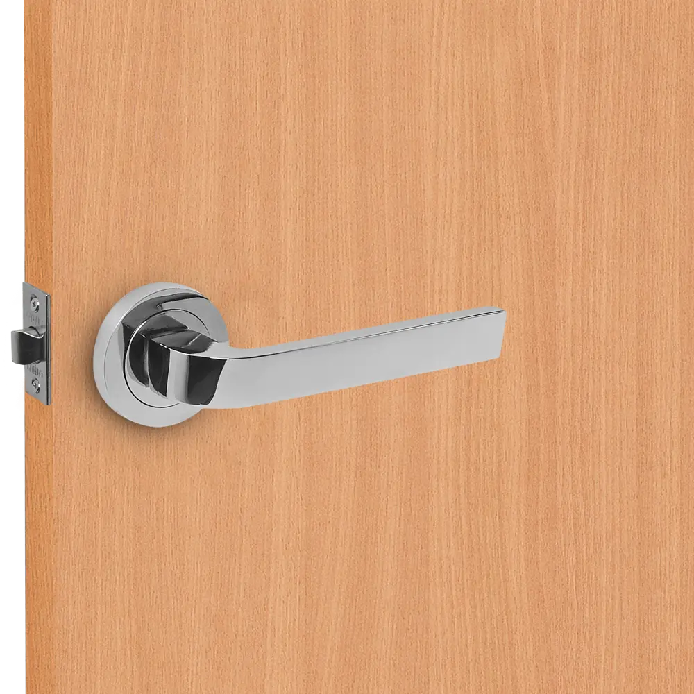 Дверные ручки Punto Evo без запирания цвет хром STLM-2080554 - Вид №7