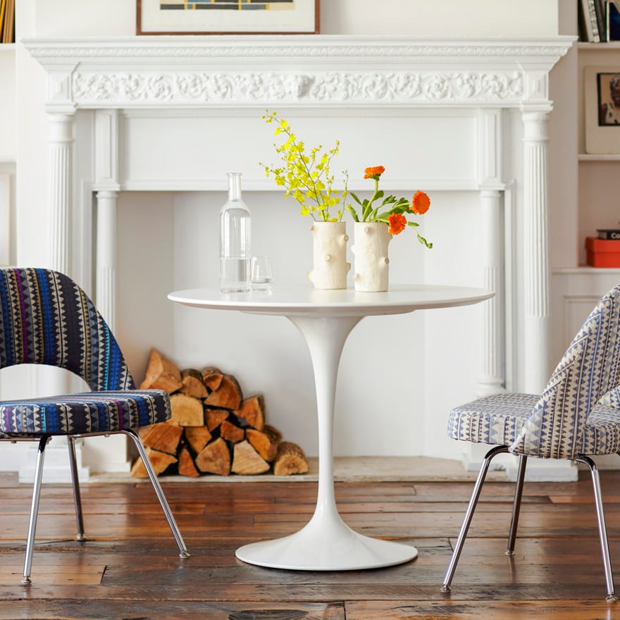 Круглый стол с ламинированной столешницей и алюминиевым основанием Knoll ARCH-00022861 - Вид №1