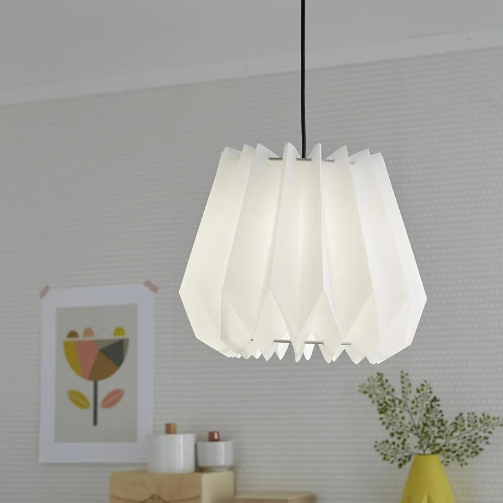 Абажур Yucca 1xЕ27x60 Вт, пластик, цвет белый INSPIRE STLM-2070850 - Вид №2