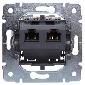 Розетка компьютерная 2хRJ45 Legrand Galea Life 6 кат UTP 775823