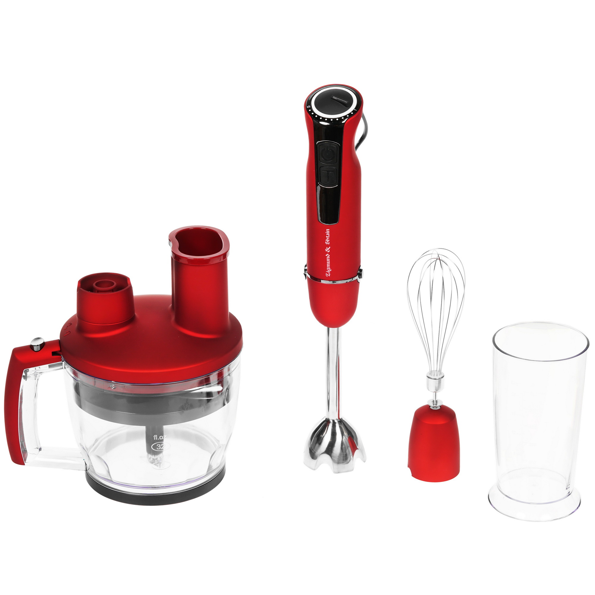 8195667 Блендер погружной Zigmund & Shtain BH-341 M красный STDN-0058366