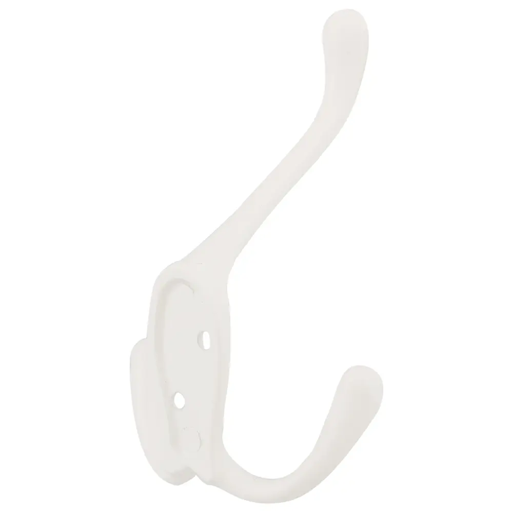 Крючок тройной, металл, цвет белый LAMPLANDIA STLM-2173841 - Вид №1