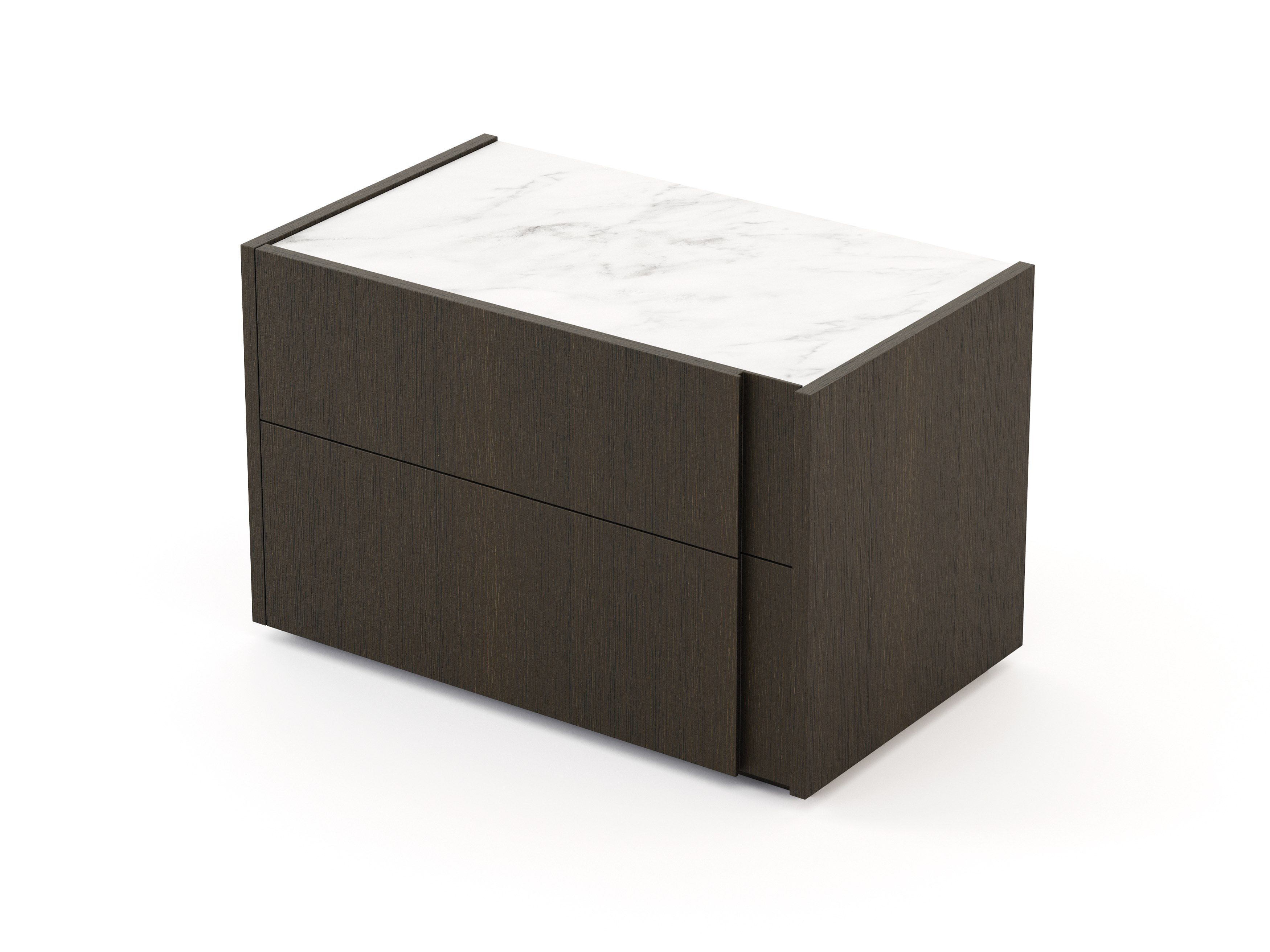 Прямоугольная прикроватная тумбочка из орехового дерева с ящиками Stylish Club Sevilha ARCH-00016888 - Вид №14