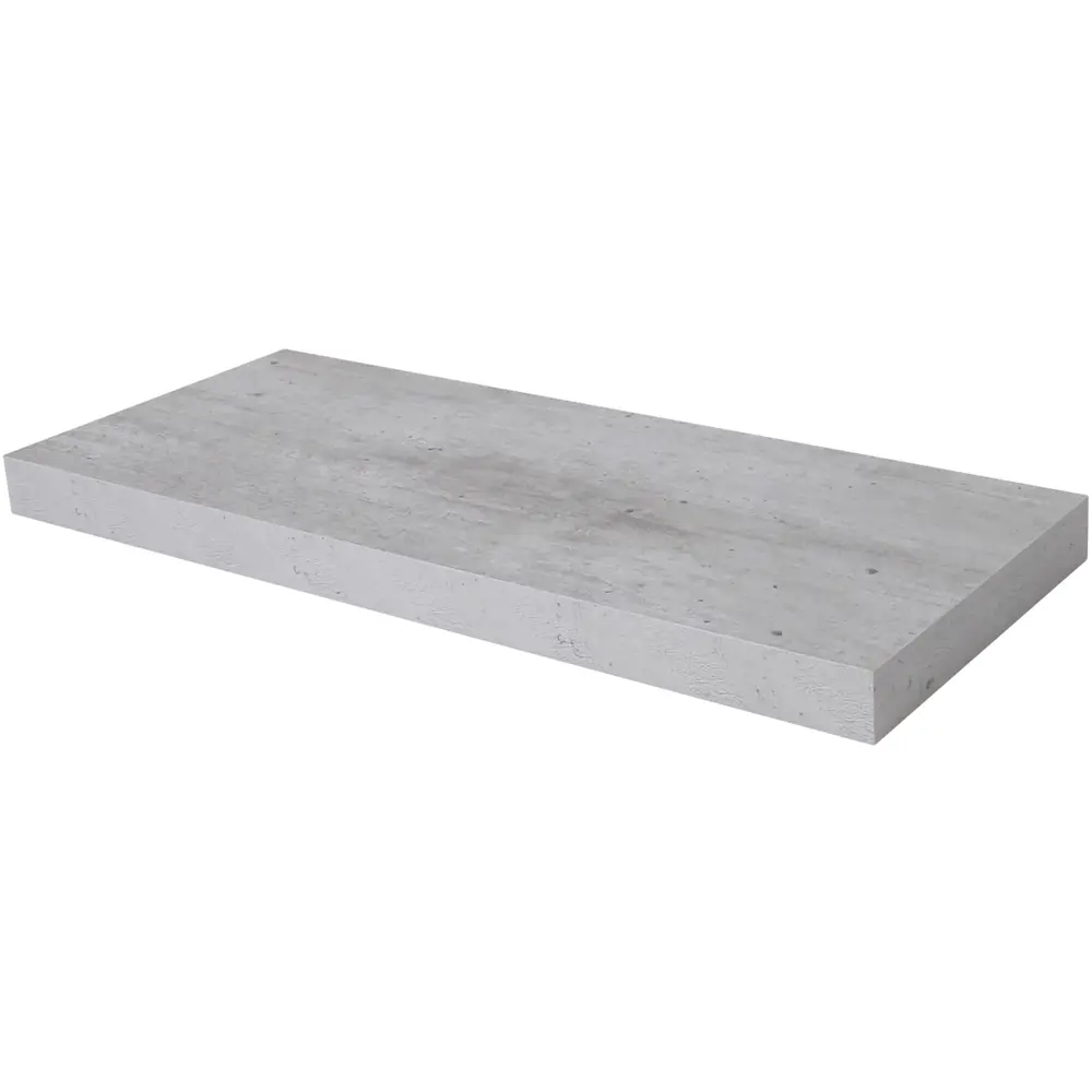 Полка мебельная прямая 80x23.5x3.8 см МДФ цвет светло-серый SPACEO STLM-2145892
