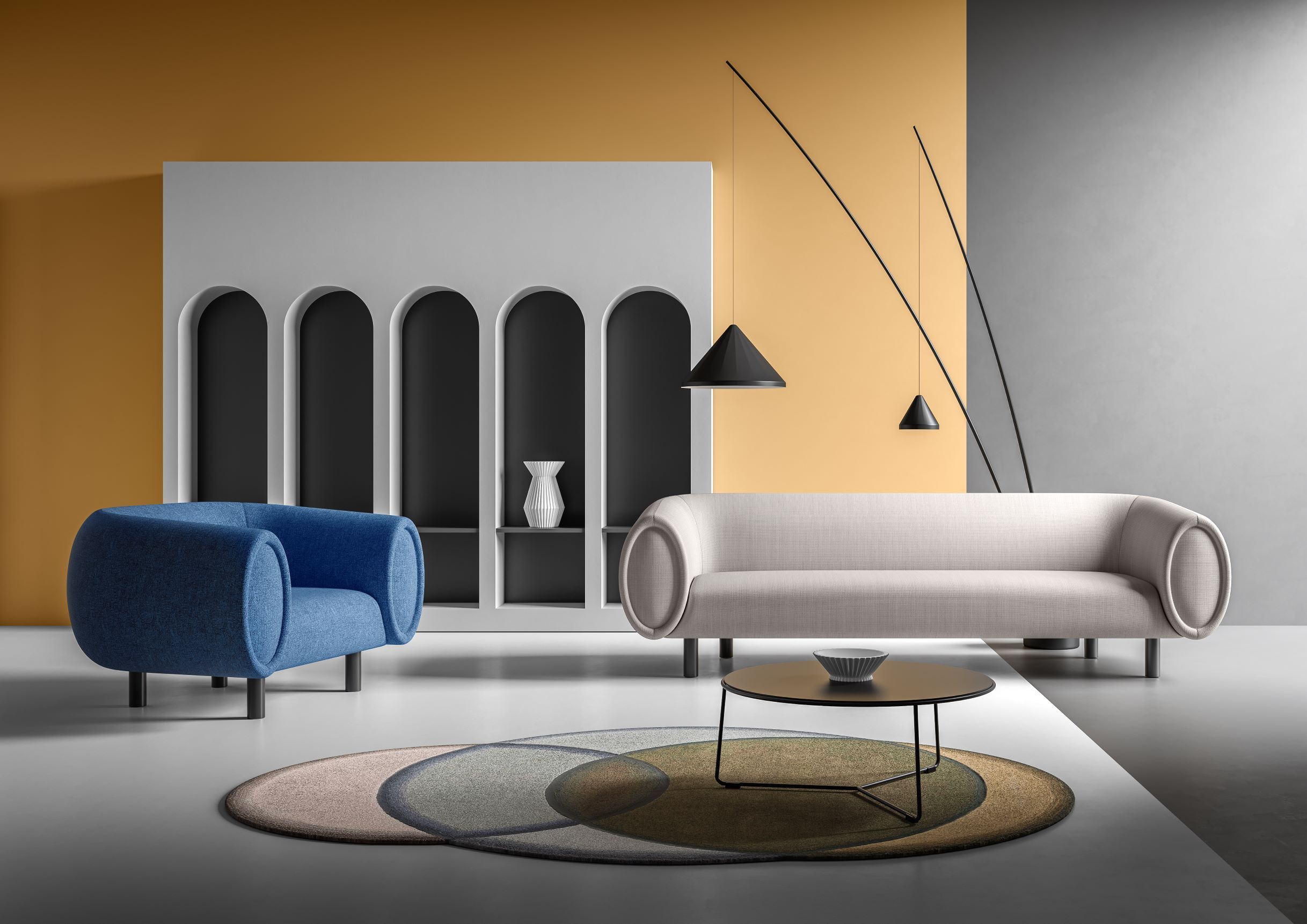 Полиэфирное кресло с подлокотниками Sitland Тоби ARCH-00030862 - Вид №1