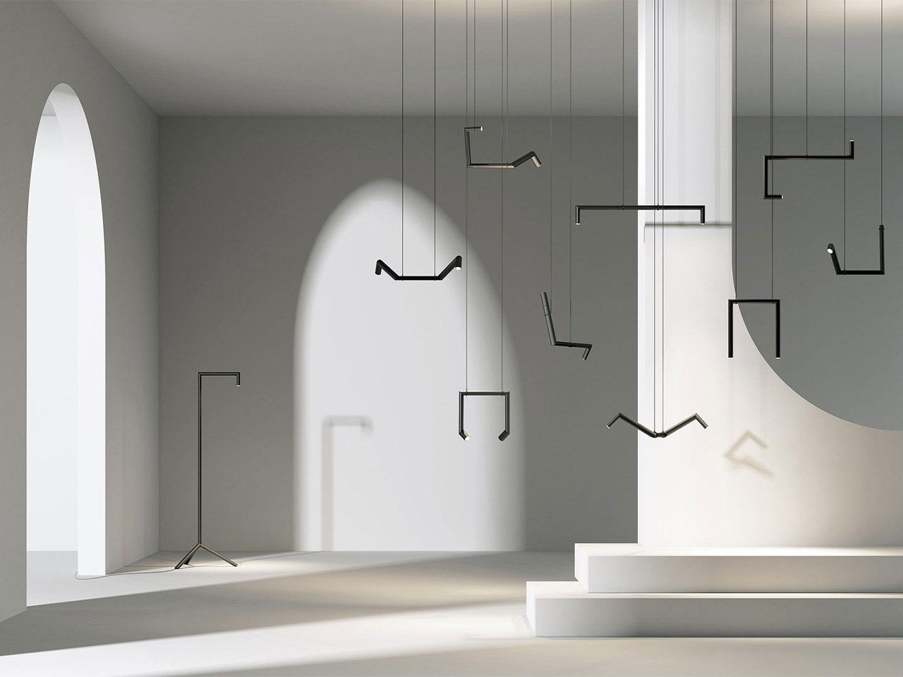 Регулируемая алюминиевая светодиодная напольная лампа Rakumba Hangman ARCH-00128980 - Вид №5