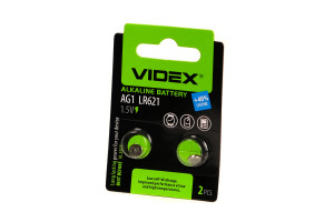 18752964 Щелочная/алкалиновая батарейка AG1/364/621 2 штуки на блистере VID-AG01-2BC Videx