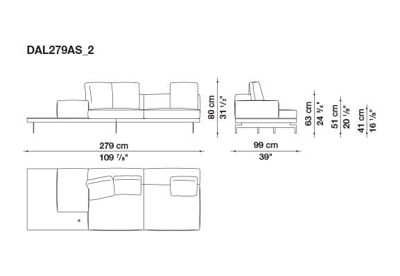 3-местный тканевый диван B&B Italia док ARCH-00033457 - Вид №26