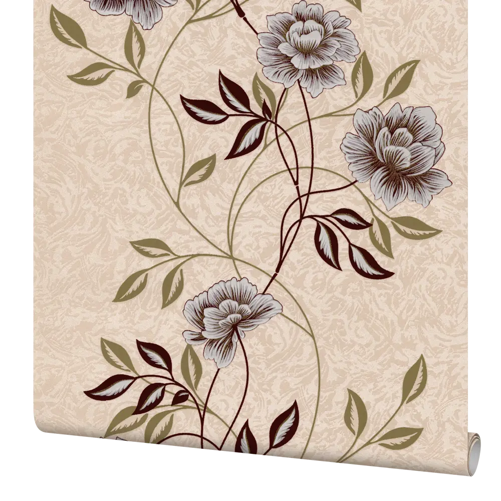 Обои виниловые Home Color Jardin бежевые 0.53 м 136-25 STLM-2138660