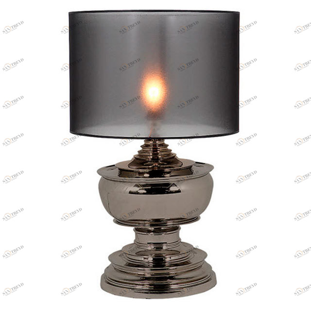 Настольная лампа Pagoda от Eichholtz Серебро 108466 EICHHOLTZ ВАЗА 061860 Серебро;черный 
