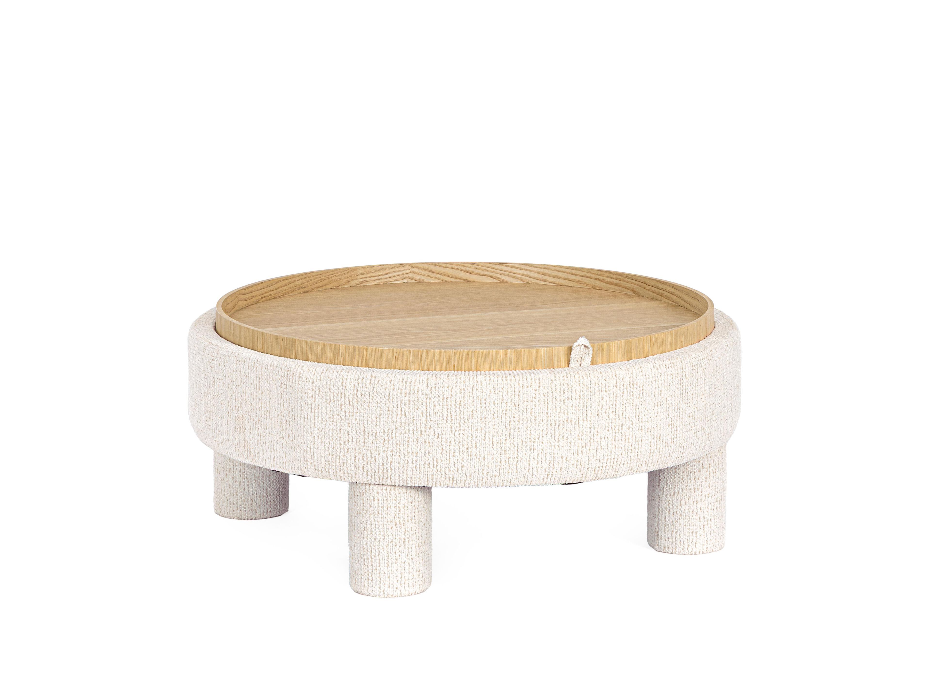 Круглый пуф из ткани BIZZOTTO TANYA ARCH-00151030 - Вид №1