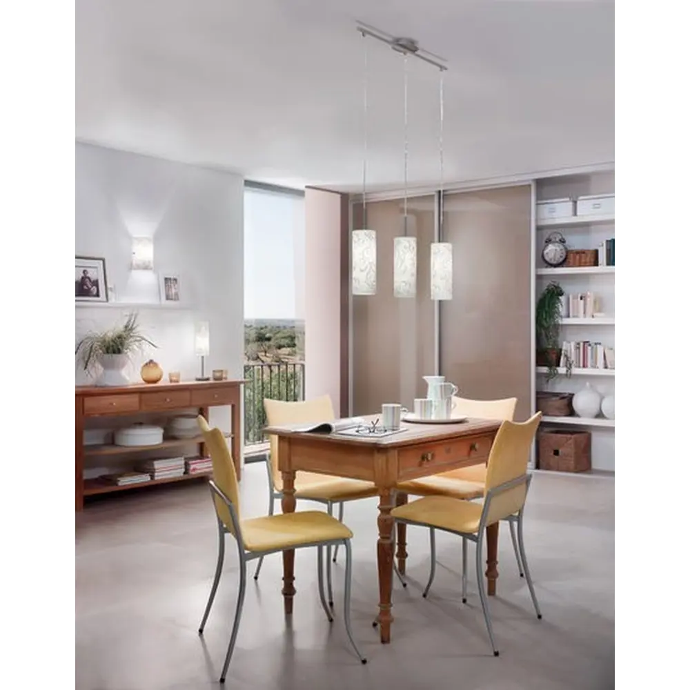 Бра Amadora 1xE14x60 Вт, металл/стекло, цвет хром/белый Eglo STLM-2115310 - Вид №1