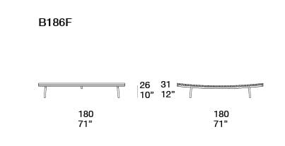 Ткань сад кровать Paola Lenti SHIBUI ARCH-00083969 - Вид №1