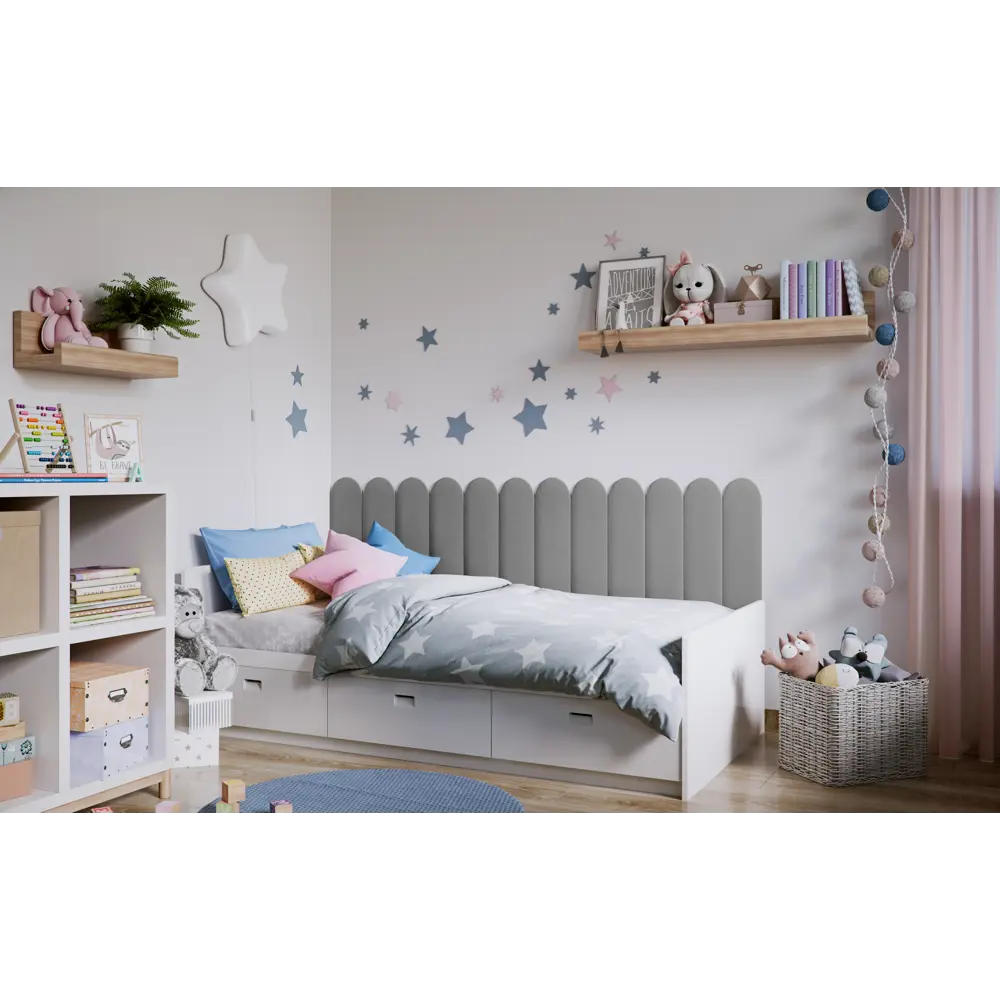 Панель тканевая Vilo 150x600 мм цвет oval серый Santreyd STLM-2110369 - Вид №1