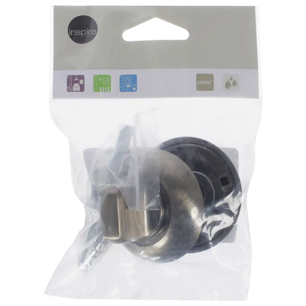 Фиксатор-вертушка для дверей Inspire круглый, цвет бронзовый STLM-2165733 - Вид №2