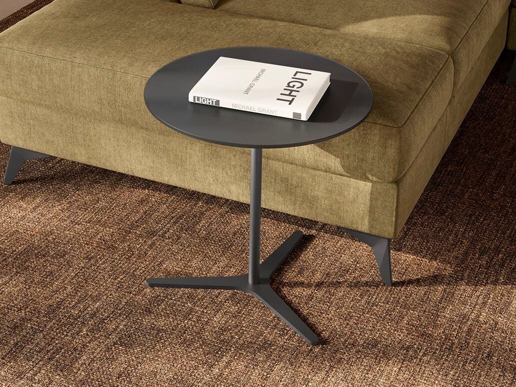 Круглый стеклянный журнальный столик Febal Casa INK ARCH-00031618 - Вид №1