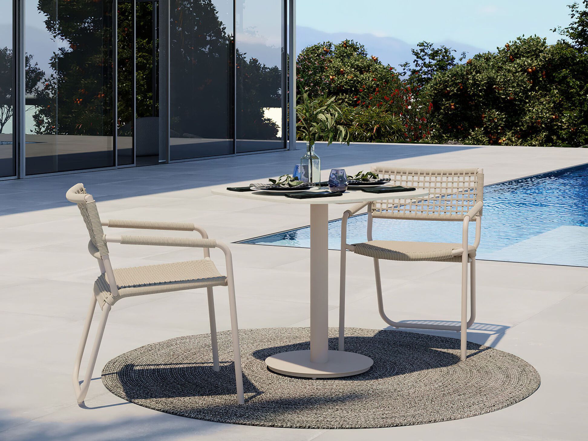 Алюминиевый садовый стул с подлокотниками Walters Coast ARCH-00146402 - Вид №4