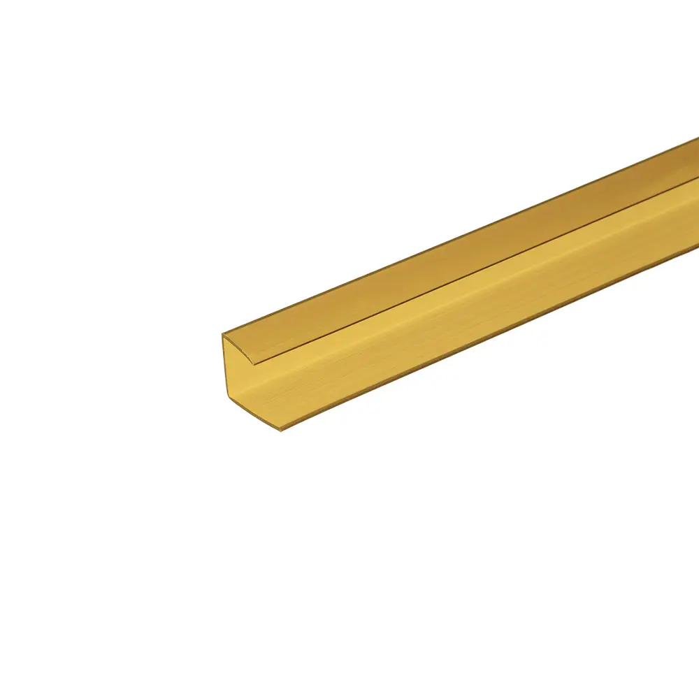 Профиль торцевой для поликарбоната Колибри 6 мм 2.1 м жёлтый Santreyd STLM-2054835