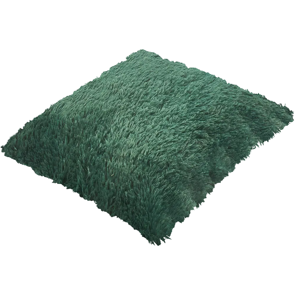 Подушка Искусственный мех 40x40 см цвет изумрудный 82745294 STLM-2110236 Eclair  - Вид №1