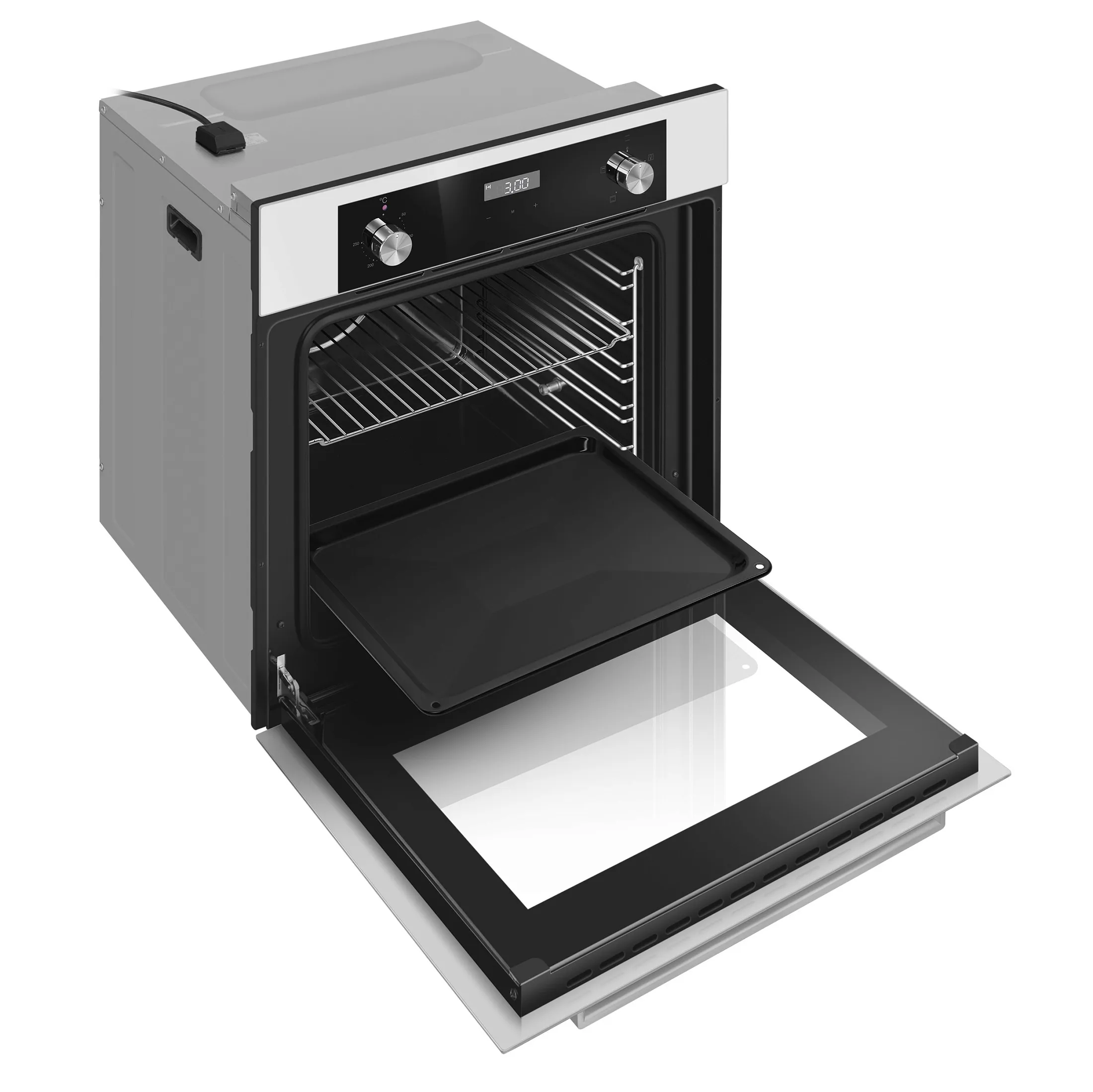 9168829 Электрический духовой шкаф Meferi MEO604WH POWER белый STDN-0040492 - Вид №6