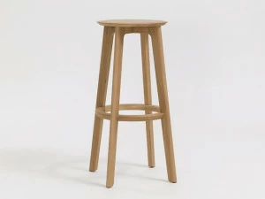 ZEITRAUM Барный стул из массива дерева с подставкой для ног 1.3