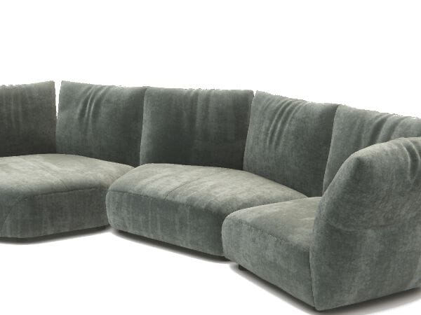 Модульное кресло из ткани In Stock Edra ARCH-00020997