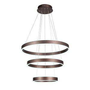 Люстра светодиодная подвесная коричневая 3 яруса ST Luce Onze SL944.403.03 ST LUCE ДИЗАЙНЕРСКИЕ, ONZE 00-3834528 Белый;коричневый