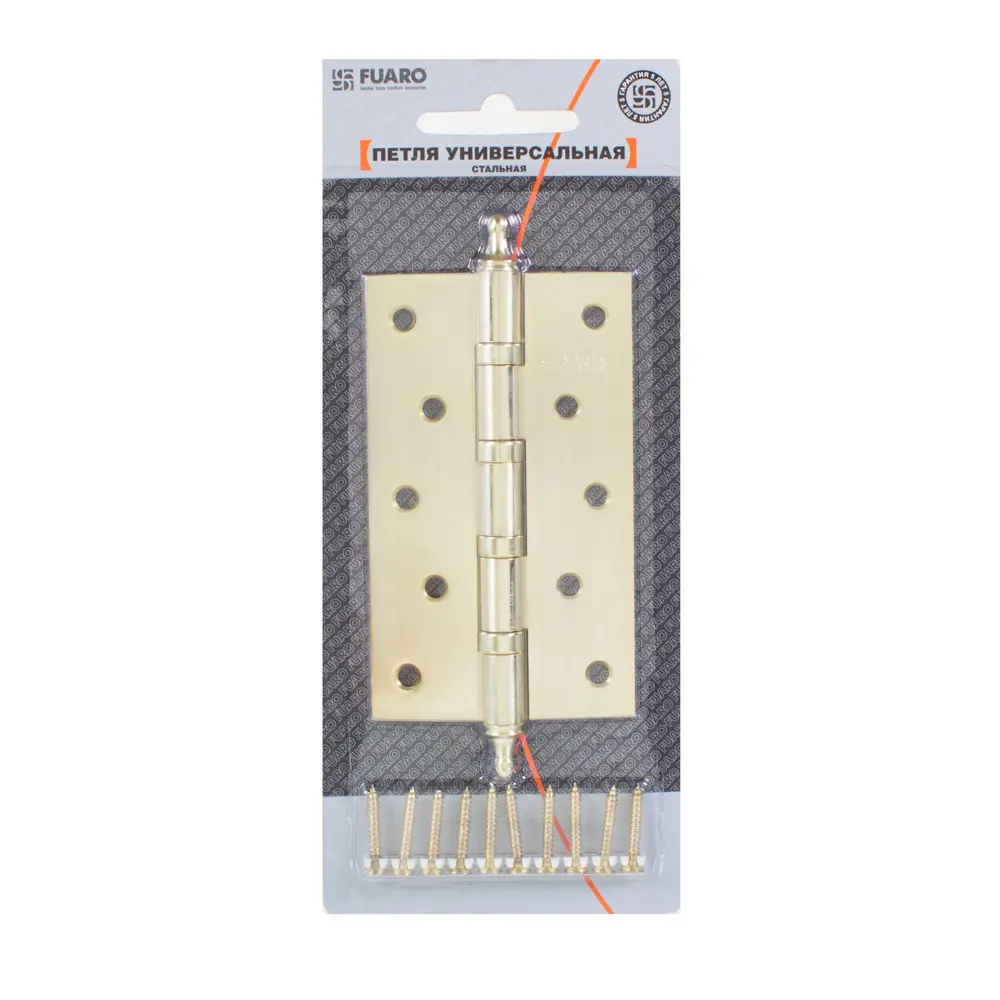 Петля универсальная Fuaro 4BB/А 125x75x2.5 мм сталь цвет матовый хром STLM-2149004 - Вид №2