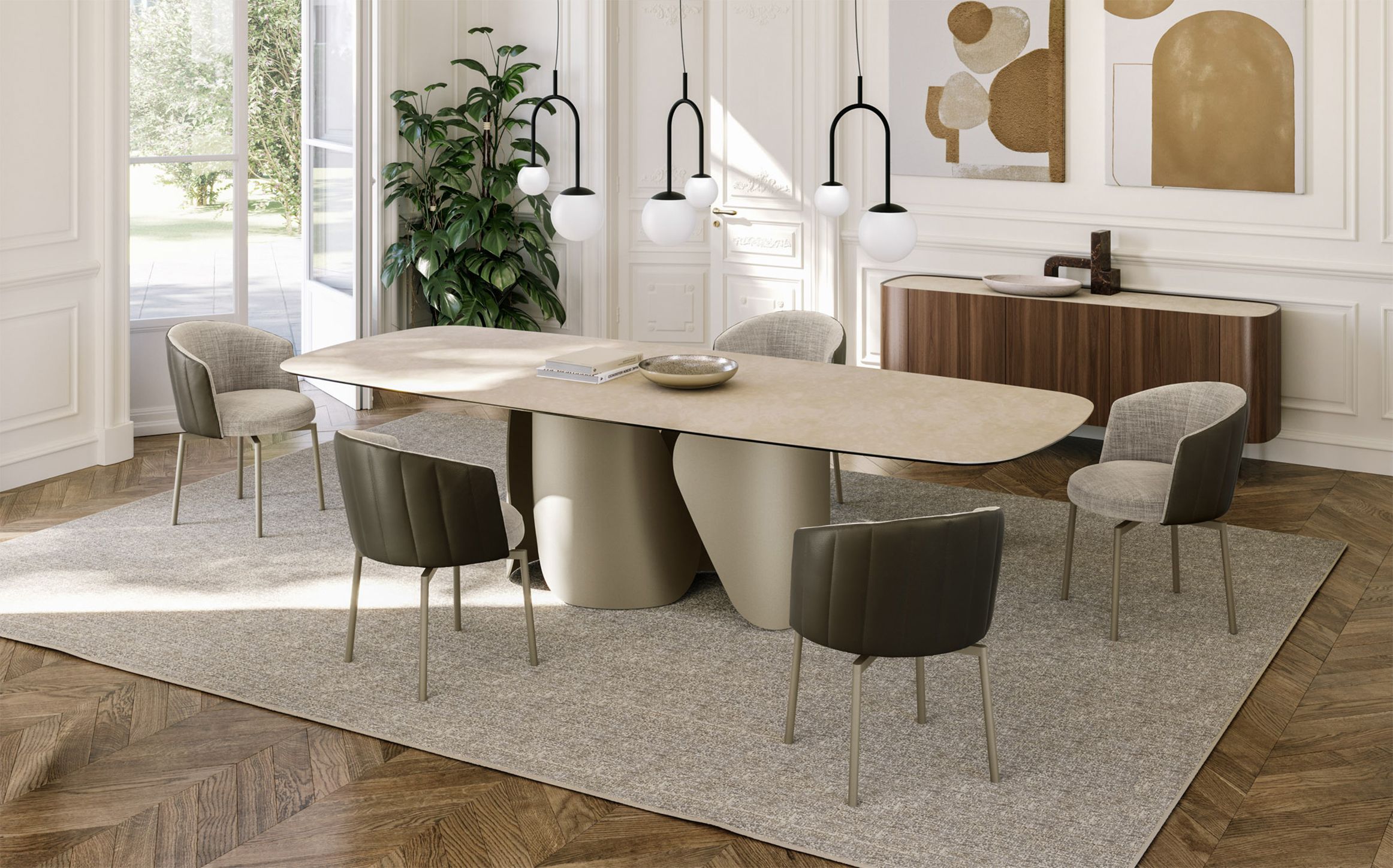 Прямоугольный керамический стол EFORMA Onda ARCH-00027873 - Вид №5