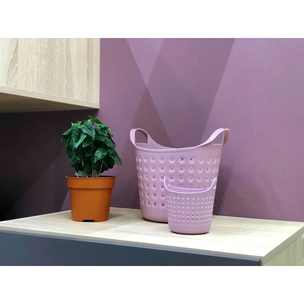 Корзинка Soft 20.61×22.21×17.4 см 4.1 л пластик цвет сиреневый BEROSSI STLM-2089853 - Вид №6