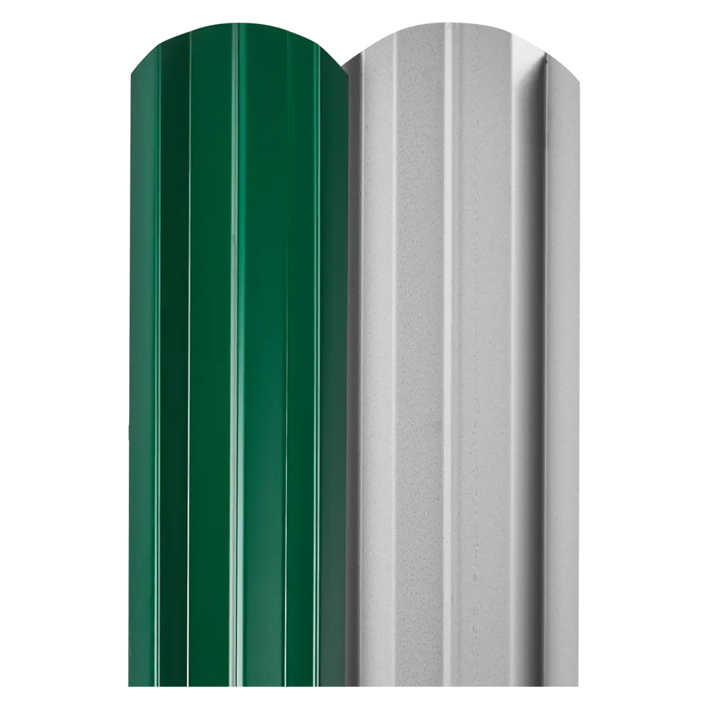 Штакетник металлический M-образный 100 мм 1.5 м односторонний RAL 6005 зеленый Santreyd STLM-2034383