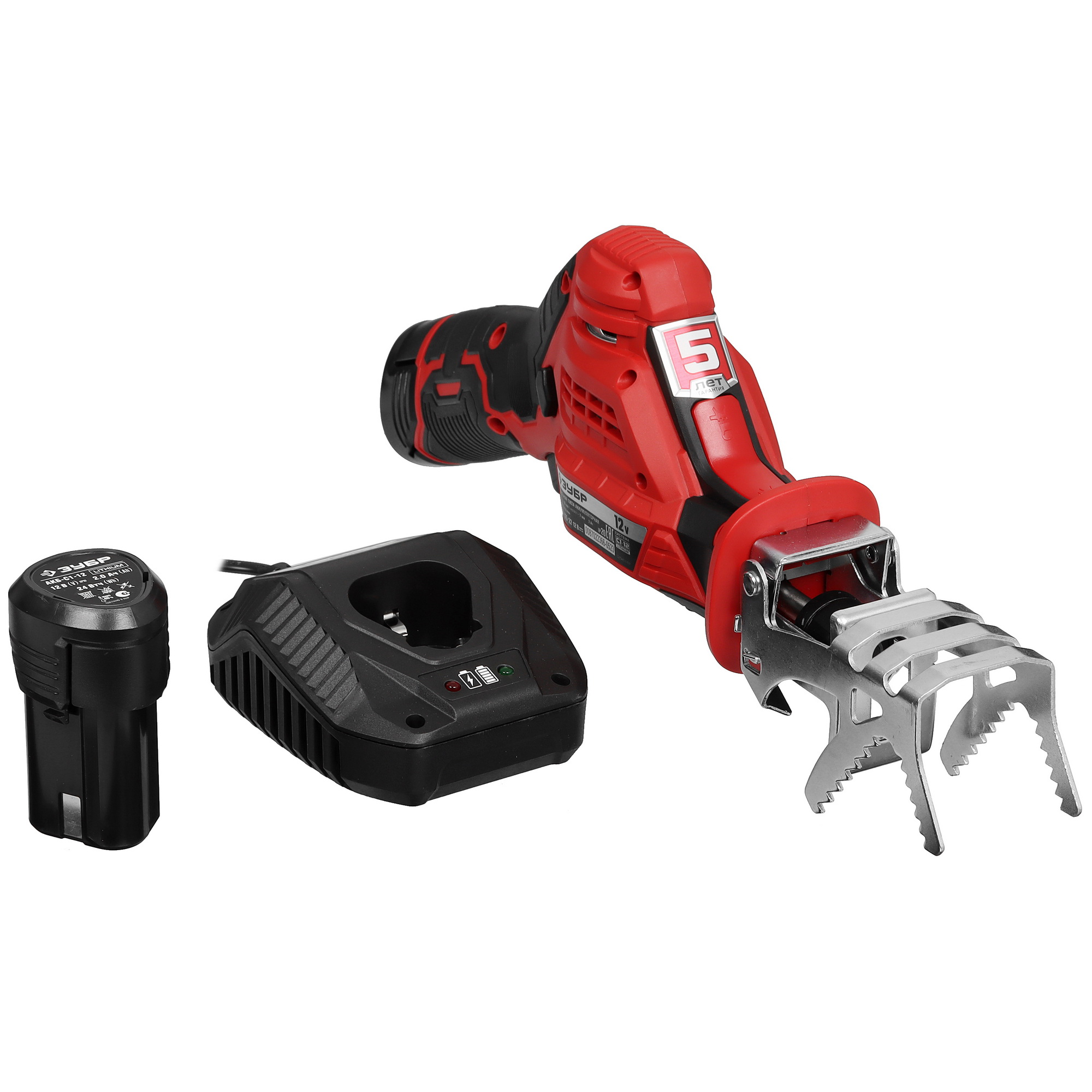 Сабельная пила Зубр СПЛ-125-22 С1-12 12V 5451693 STDN-0146445 - Вид №1