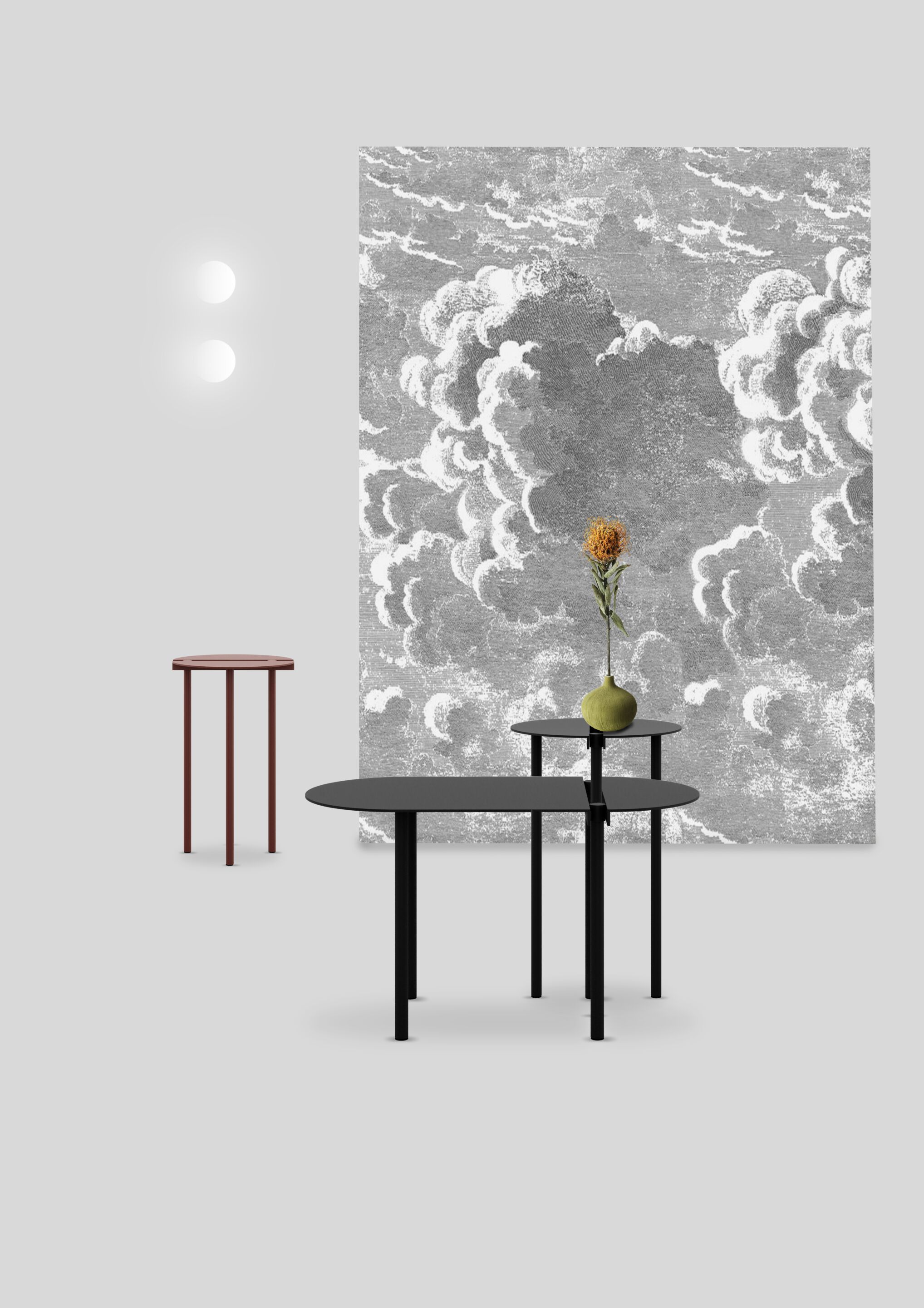 Металлический овальный журнальный столик Adrenalina Orit ARCH-00072170 - Вид №9