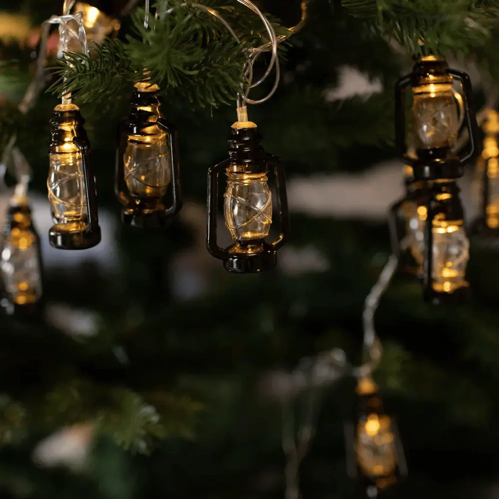 88961515 Электрогирлянда Auralight Фонарики 4 м 20 ламп теплый желтый цвет света 3 режима работы STLM-0966418  - Вид №10