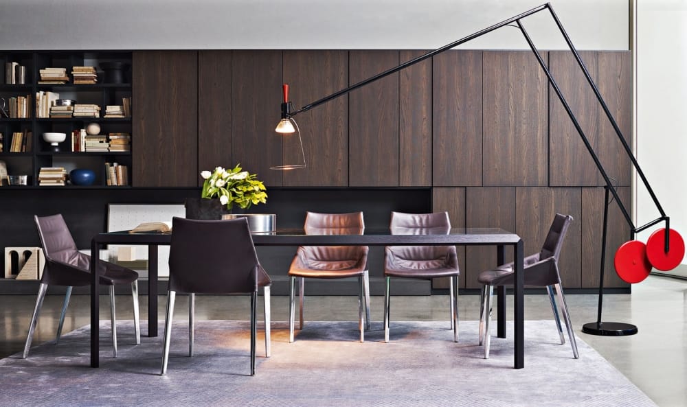 Эргономичное кожаное мягкое кресло Molteni & C OUTLINE ARCH-00081716