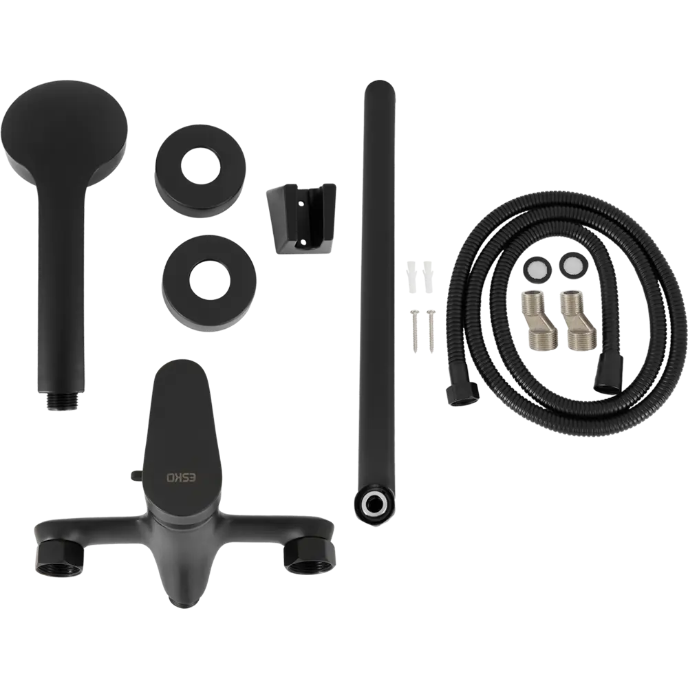 Смеситель для ванны Esko Twiggy 31 White однорычажный Black TW31B STLM-2046041 - Вид №3