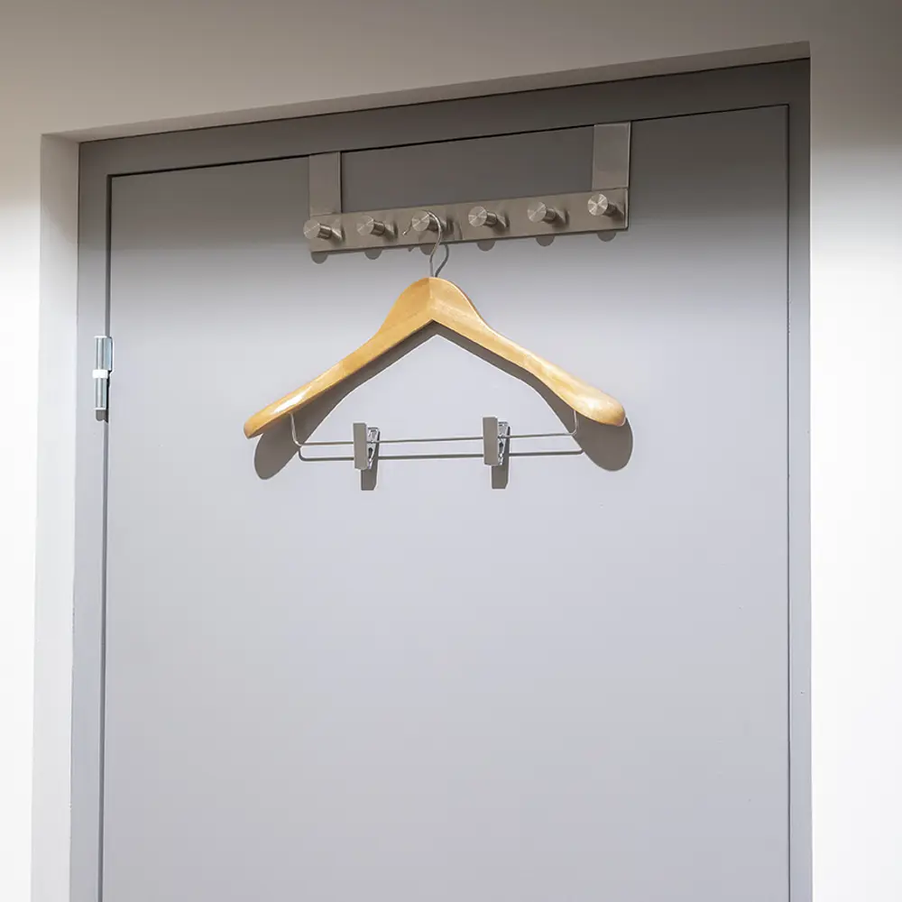 Плечики для одежды KONSENSA с зажимом 45 см дерево цвет натуральный Плечики с зажимом STLM-2181170 - Вид №8