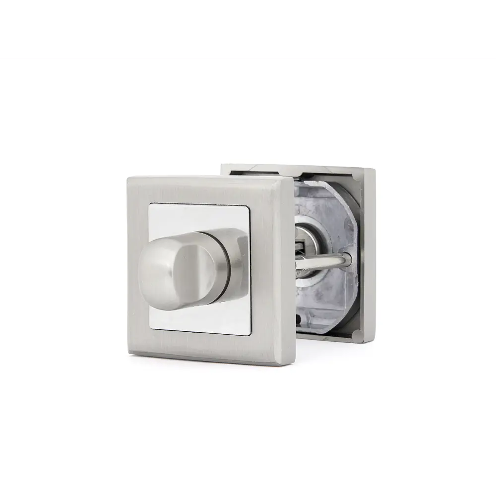 Накладка фиксатор Фабрика Замков A 200 BK PC алюминий цвет матовый хром STLM-2061316