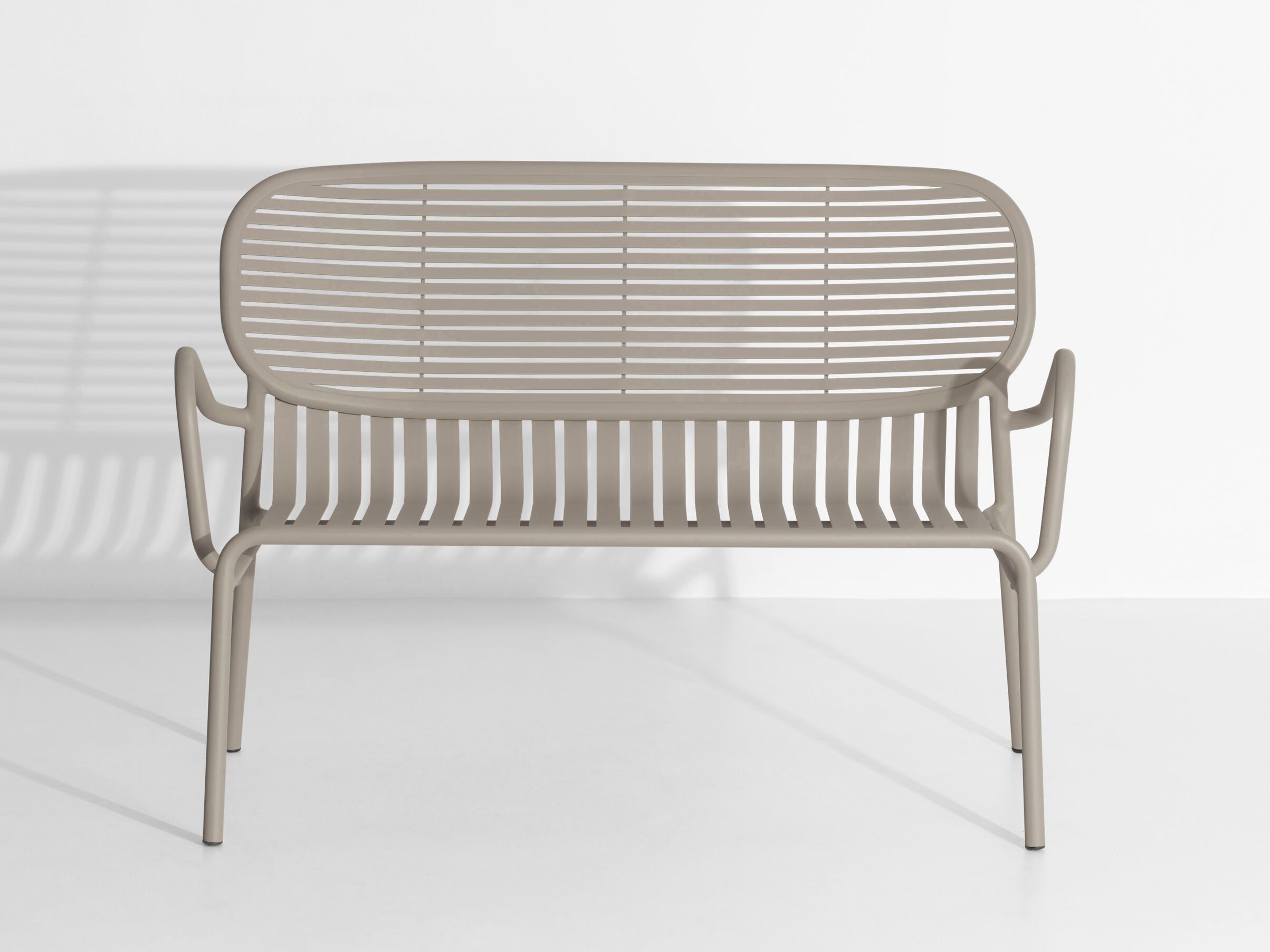 Алюминиевая садовая скамейка с порошковым покрытием с подлокотниками Petite Friture выходные ARCH-00120153 - Вид №22