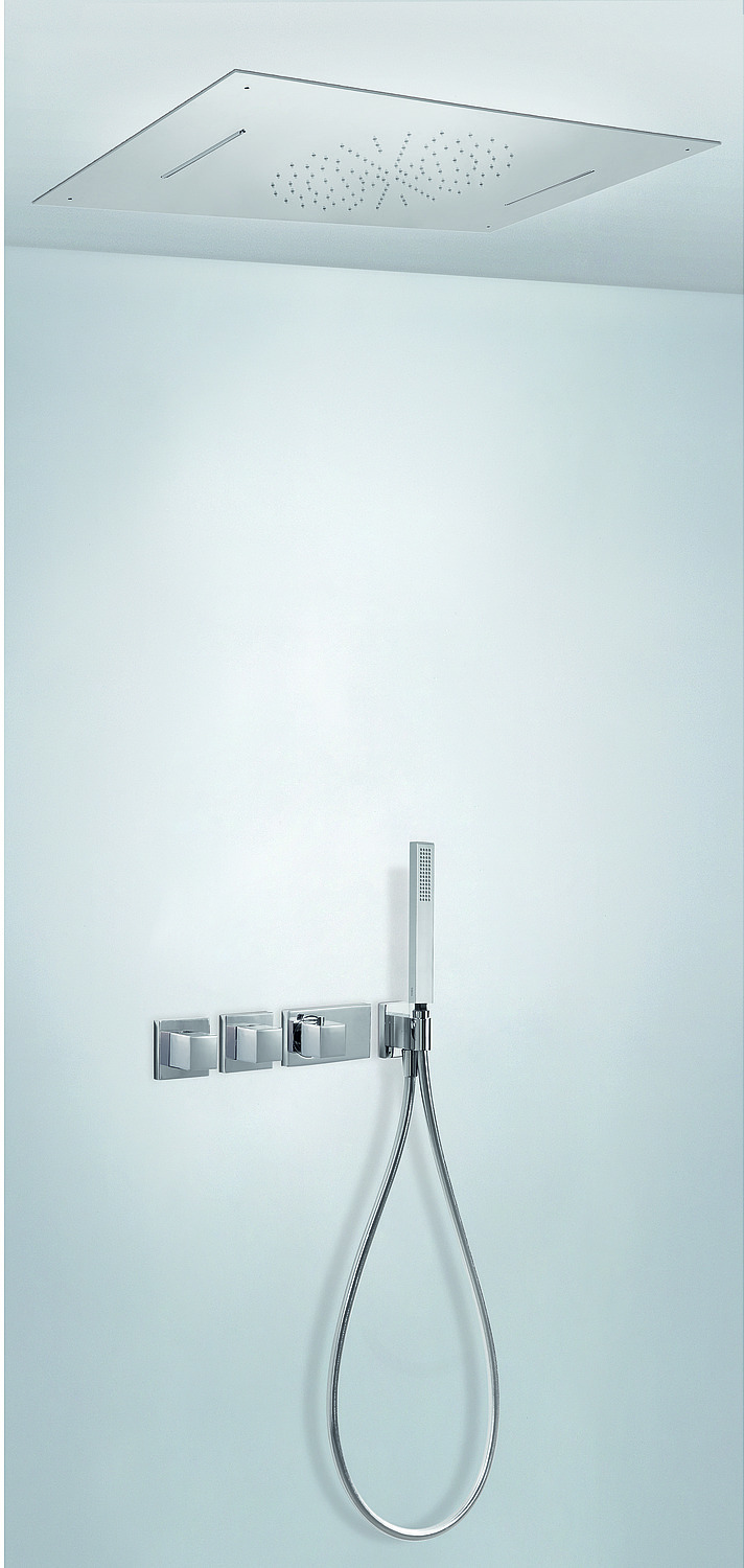 БЛОЧНАЯ СИСТЕМА Block System 4-ходовой комплект скрытого термостатического смесителя для душа-20725403 TRES