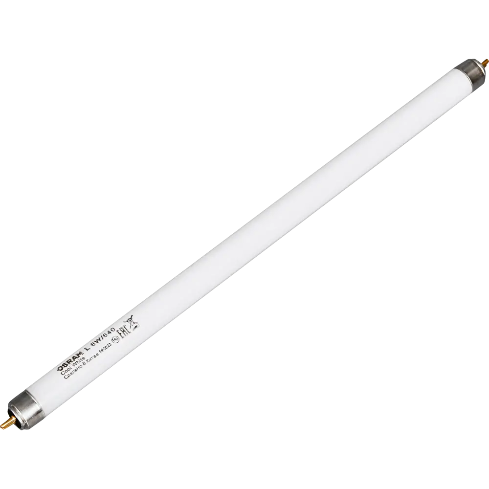 Лампа люминесцентная Osram G5 56 В 8 Вт туба 385 лм цвет света нейтральный белый STLM-2054451