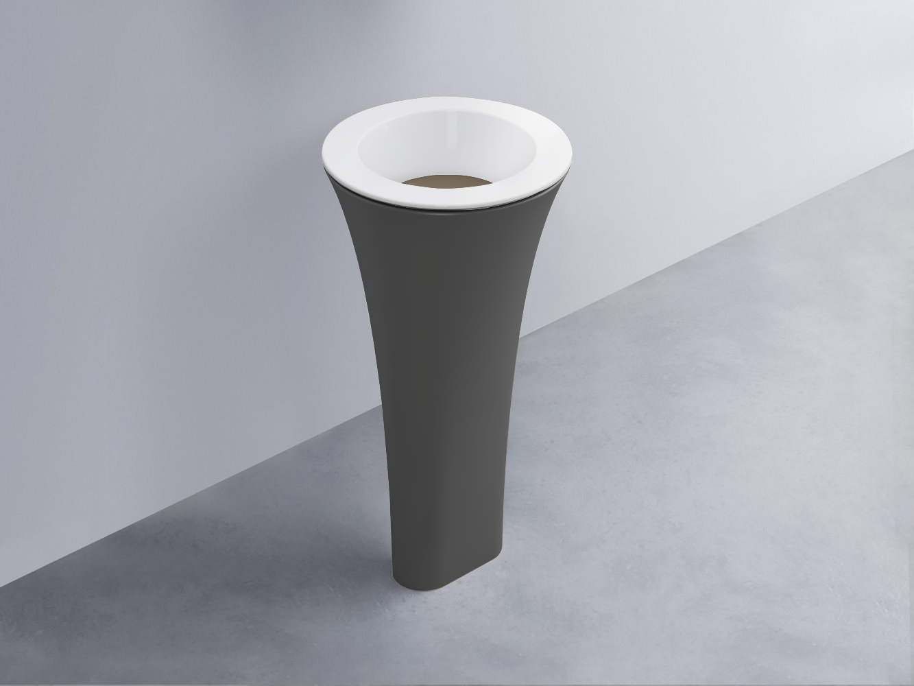 AMLA45-BL+AMPILT-AN+AMCOLT-CM Раковина Amedeo Tondo отдельностоящая cielo Enjoy + Amedeo Ceramica Cielo