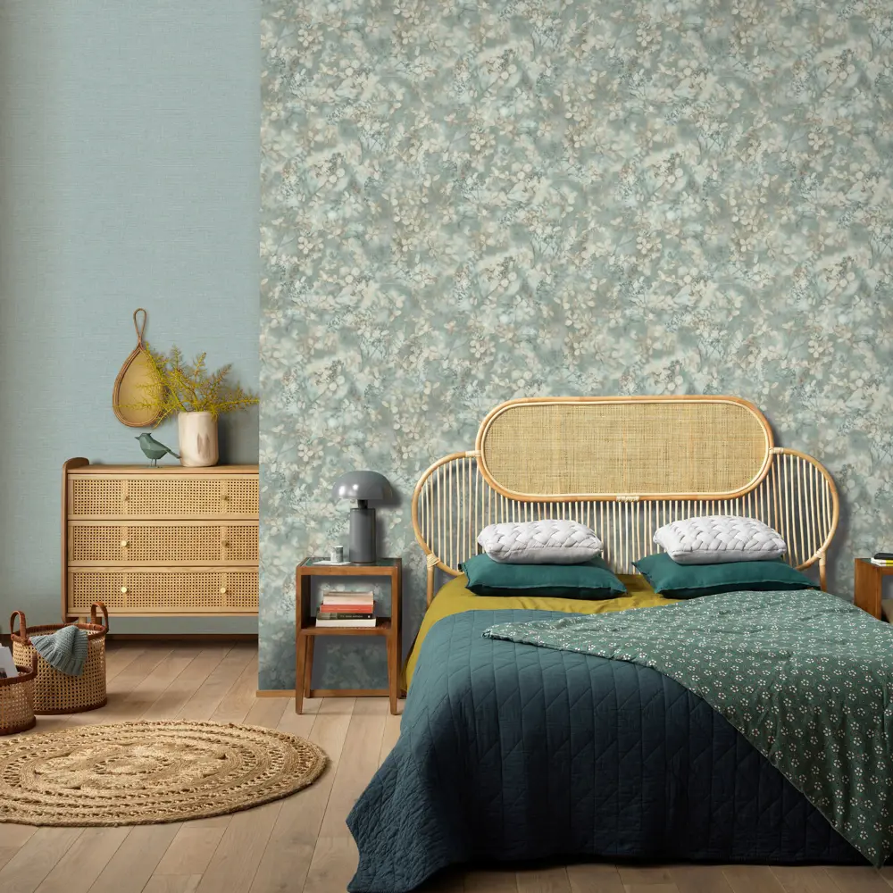 Флизелиновые обои Erismann Martini зеленые 1.06 м 89440383 STLM-1582785 - Вид №5