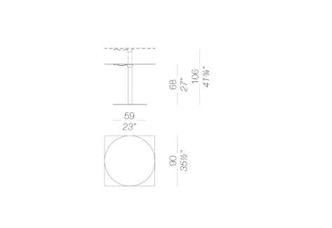 Круглый стол с регулируемой высотой Lapalma ARCH-00047421 - Вид №7