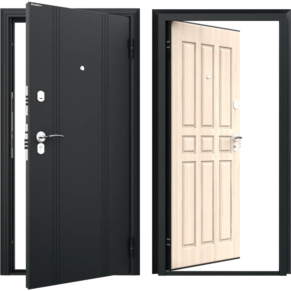 Дверь входная металлическая Оптим 88x205 см правая ясень ривьера DOORHAN STLM-2191225 - Вид №1