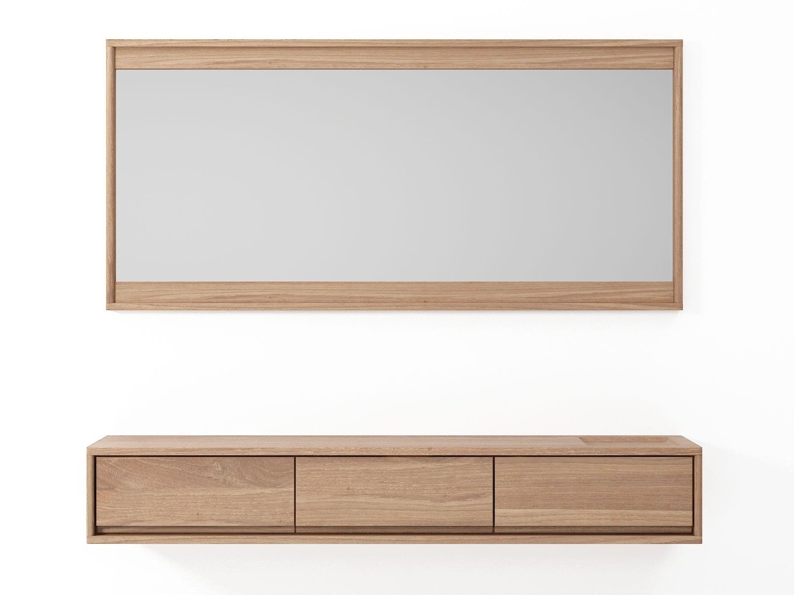 Прямоугольное деревянное настенное зеркало KARPENTER около17 ARCH-00042873 - Вид №21