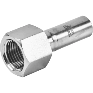 Муфта переходная Rommer 1/2"x15 мм НПр-ВР нержавеющая сталь