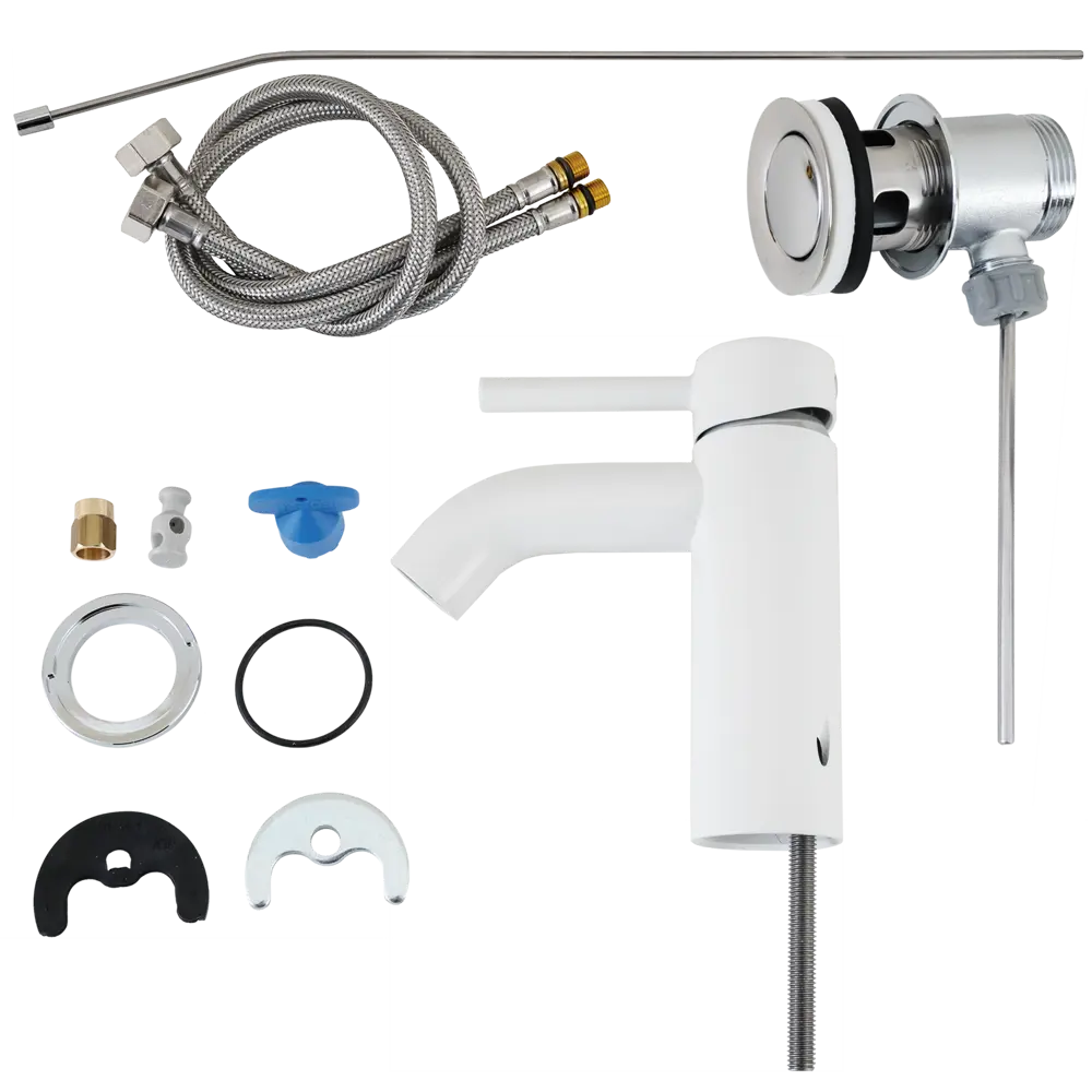 Смеситель для раковины Ideal Standard Kolva однорычажный цвет белый STLM-2001459 - Вид №2