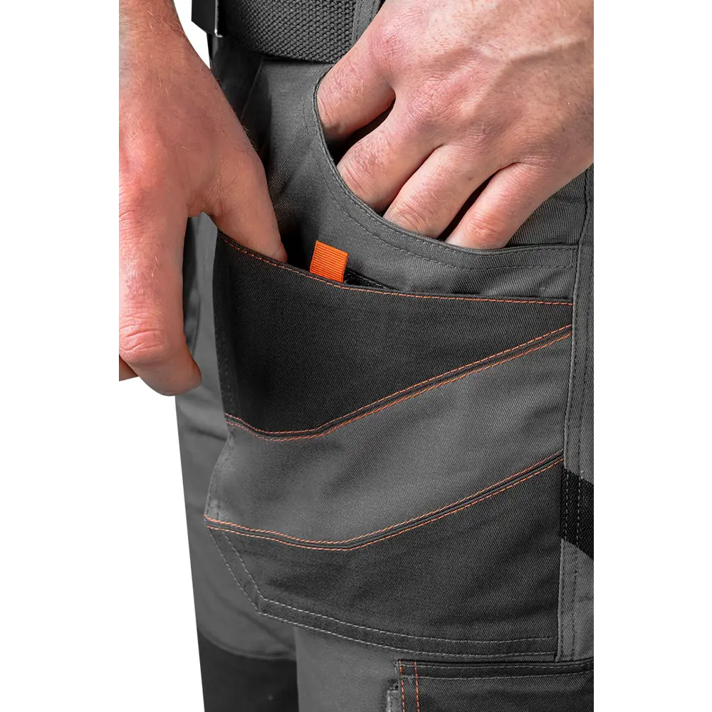 Шорты рабочие Neo Tools хлопок 100% серые размер XL рост 184-187 STLM-2025301 - Вид №4